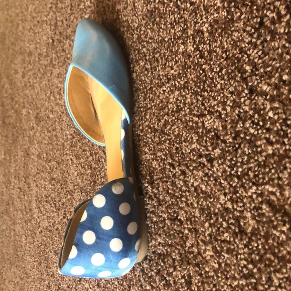 Francesca’s blue polka dot flats Size 7 - Picture 3 of 6